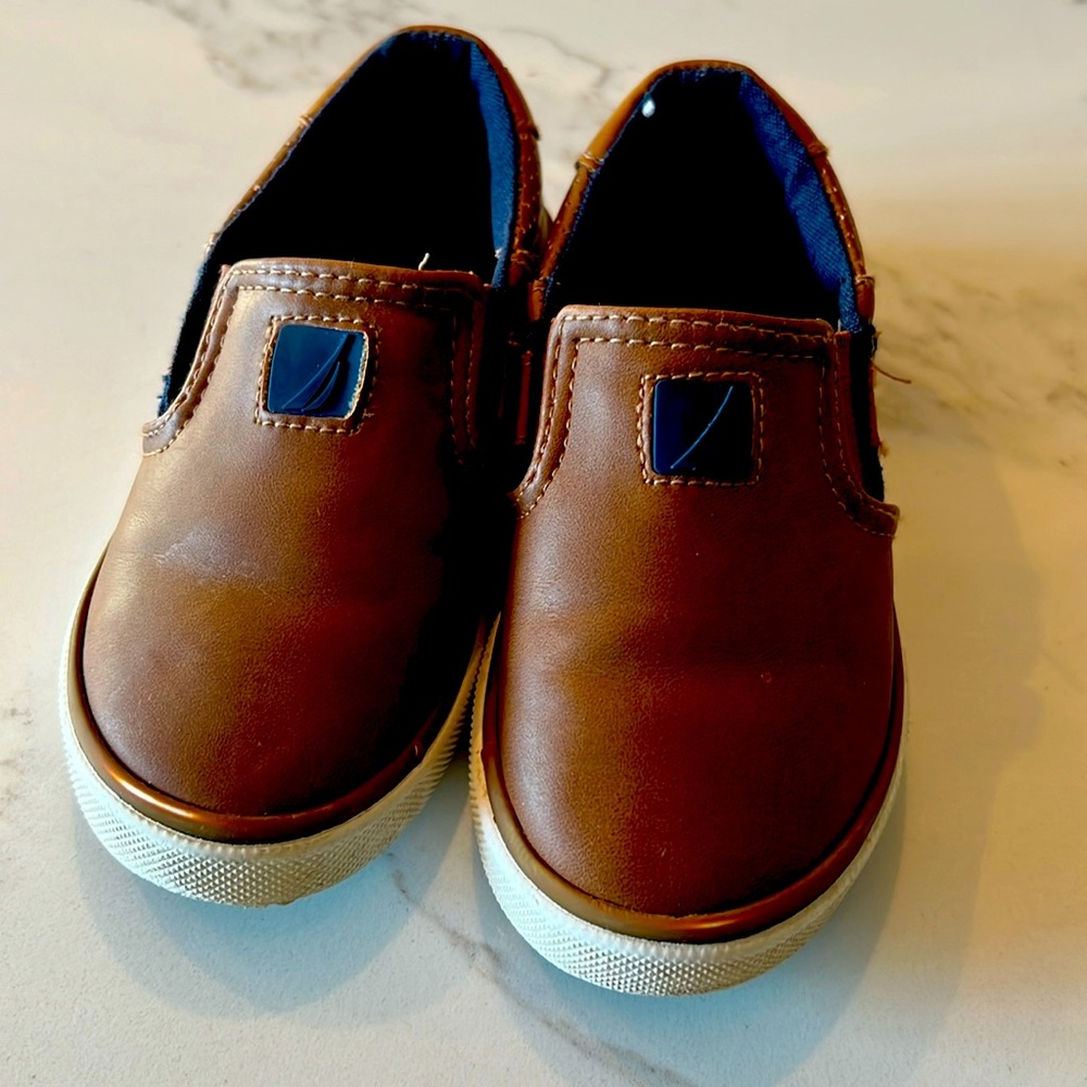 Boys Nautica Slip Ons